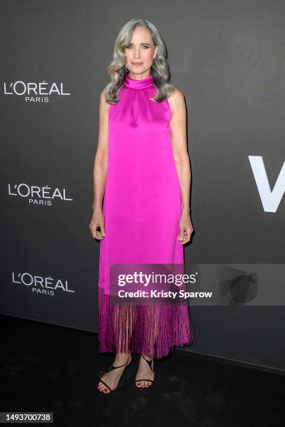 Andie MacDowell attends the L'Oreal - Lights on Women Award at the 76th annual Cannes film festival at on May 26, 2023 in Cannes, France.