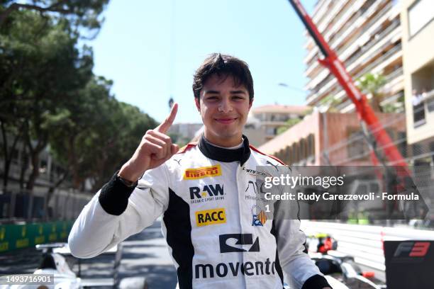 Race winner Josep Maria Marti of Spain and Campos Racing celebrates in parc ferme during the Round 4:Monte Carlo Sprint Race of the Formula 3...