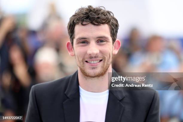 Josh O'Connor attends the "La Chimera" photocall at the 76th annual Cannes film festival at Palais des Festivals on May 27, 2023 in Cannes, France.