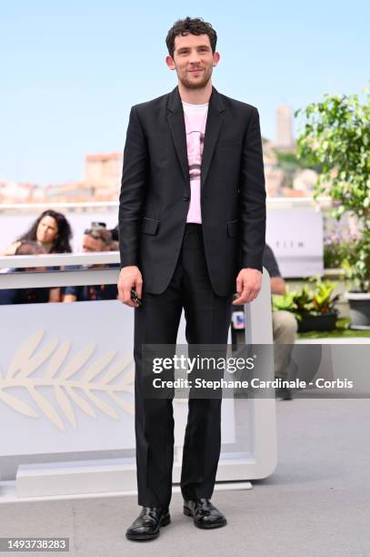 Josh O'Connor attends the "La Chimera" photocall at the 76th annual Cannes film festival at Palais des Festivals on May 27, 2023 in Cannes, France.