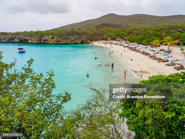 grote knip beach in curacao - knip beach stock pictures, royalty-free photos & images