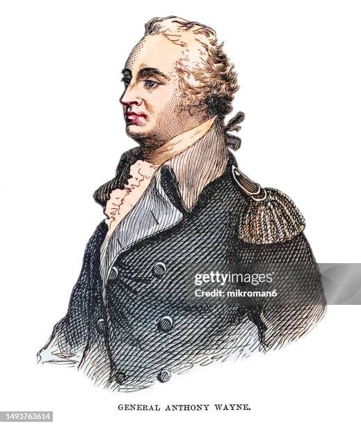 portrait of general anthony wayne, american soldier, officer and statesman of irish descent - csa images ストックフォトと画像