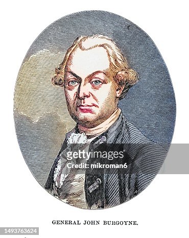 Portrait of General John Burgoyne, British general, dramatist and politician