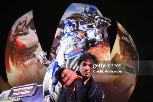 Anthony Ramos attends the World Premiere of Paramount Pictures' "Transformers: Rise of the Beasts" at Marina Bay Sands on May 27, 2023 in Singapore,...