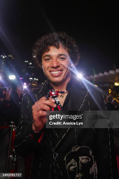 Anthony Ramos attends the World Premiere of Paramount Pictures' "Transformers: Rise of the Beasts" at Marina Bay Sands on May 27, 2023 in Singapore,...