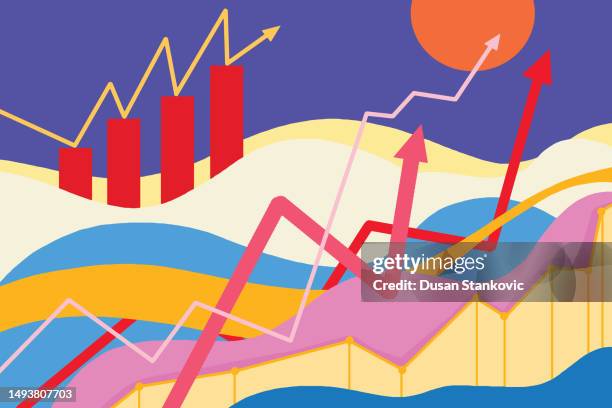 global economy - home finances stock illustrations