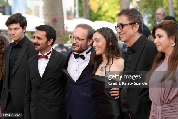 Ayaz Ceylan, Musab Ekici, Deniz Celiloglu, Merve Dizdar, Director Nuri Bilge Ceylan and Ebru Ceylan attend the "Elemental" screening and closing...