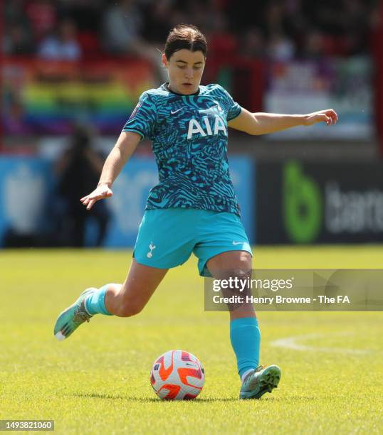 Angharad James of Tottenham Hotspur during the FA Women's Super League match between West Ham United and Tottenham Hotspur at Victoria Road Stadium...