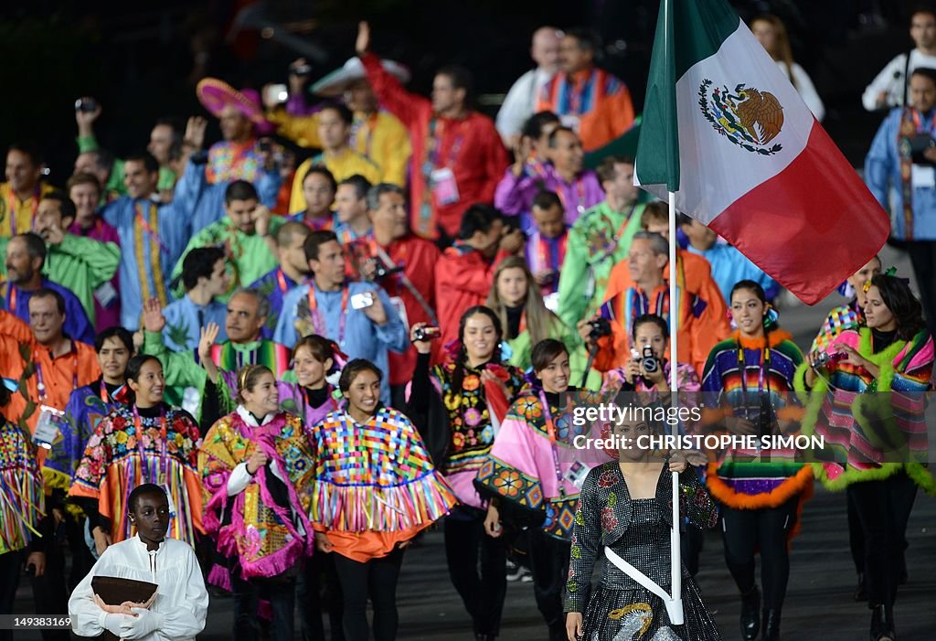 Mexico's flagbearer Maria del Rosario Es