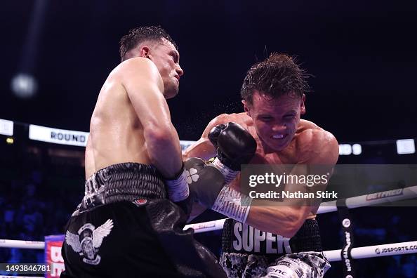 Foley Boxer Jack Catterall punches Darragh Foley during the light-welterweight ...