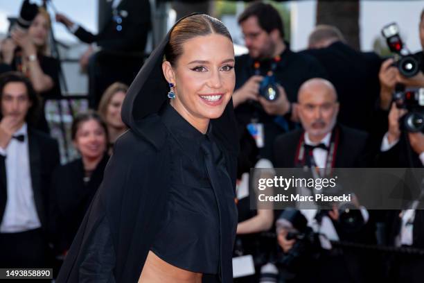 Adele Exarchopoulos attends the "Elemental" screening and closing ceremony red carpet during the 76th annual Cannes film festival at Palais des...