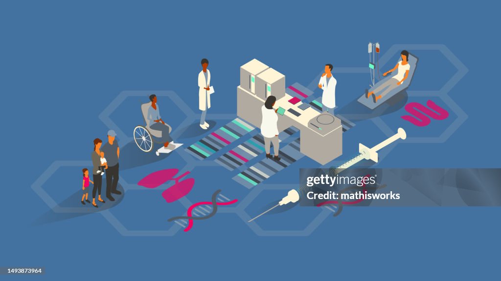 遺伝医学のイラスト