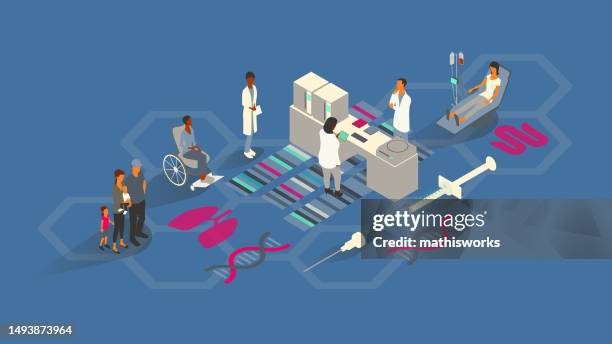 medical genetics illustration - muscular dystrophy stock illustrations