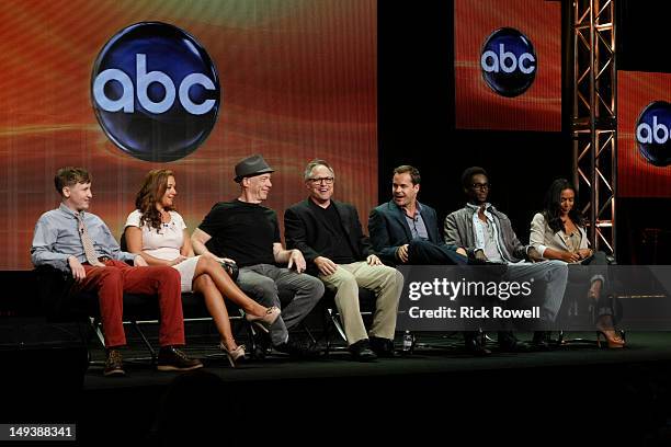 Family Tools" Session - Johnny Pemberton, Leah Remini, J.K. Simmons, Bobby Bowman , Kyle Bornheimer, Edi Gathegi and Danielle Nicolet addressed the...