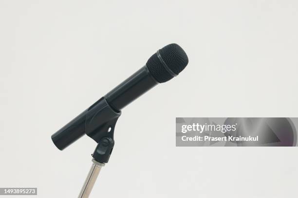 microphone on white background - concert speakers on white stock pictures, royalty-free photos & images