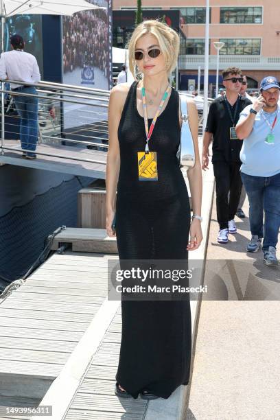 Xenia Adonts attends the F1 Grand Prix of Monaco at Circuit de Monaco on May 28, 2023 in Monte-Carlo, Monaco.