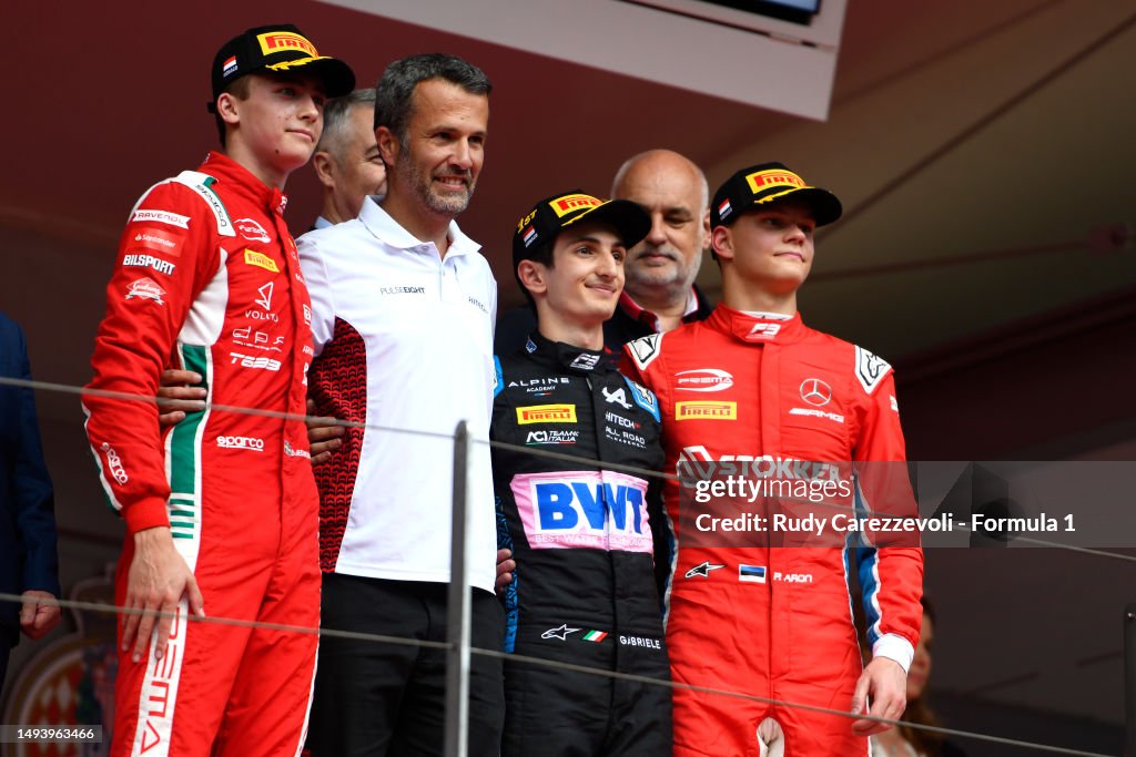 Tus Formula Racing Race winner Gabriele Mini of Italy and Hitech Pulse-Eight , Second ...