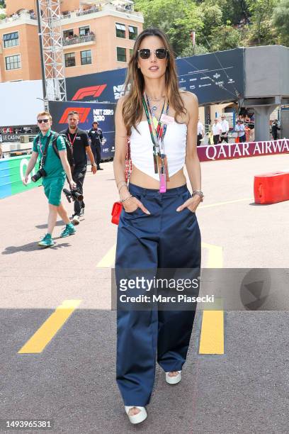 Alessandra Ambrosio attends the F1 Grand Prix of Monaco at Circuit de Monaco on May 28, 2023 in Monte-Carlo, Monaco.