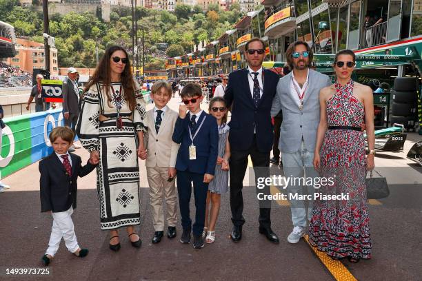 Maximilian Casiraghi, Tatiana Santo Domingo, Sacha Casiraghi, Raphael Elmaleh, India Casiraghi , Andrea Casiraghi, Dimitri Rassam and Charlotte...