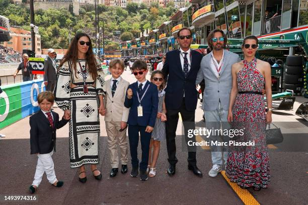 Maximilian Casiraghi, Tatiana Santo Domingo, Sacha Casiraghi, Raphael Elmaleh, India Casiraghi , Andrea Casiraghi, Dimitri Rassam and Charlotte...