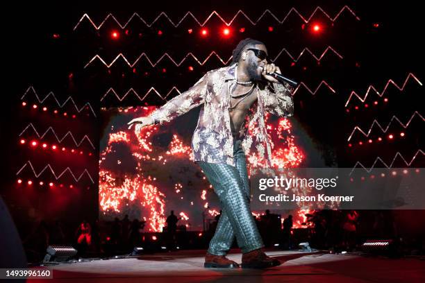 Damini Ebunoluwa Ogulu MFR, known professionally as Burna Boy performs onstage during day one of Afro Nation Miami 2023 at LoanDepot Park on May 27,...