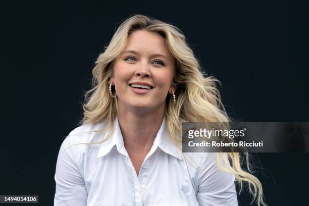 Zara Larsson performs on Radio 1 Stage during BBC Radio 1's Big Weekend 2023 at Camperdown Wildlife Centre on May 28, 2023 in Dundee, Scotland.