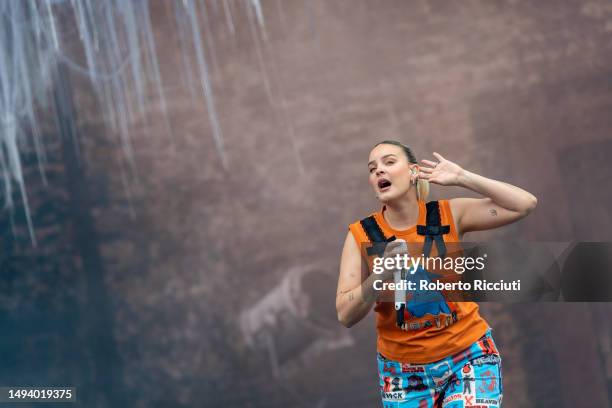 Anne-Marie Rose Nicholson aka Anna-Marie performs on Radio 1 Stage during BBC Radio 1's Big Weekend 2023 at Camperdown Wildlife Centre on May 28,...