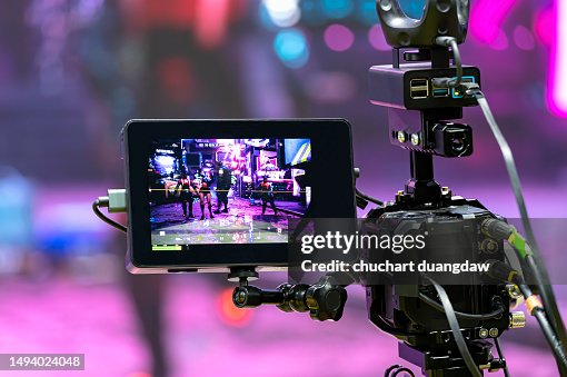 Professional video camera At the Studio is Broadcast live Professional video camera At the Studio is Broadcast live