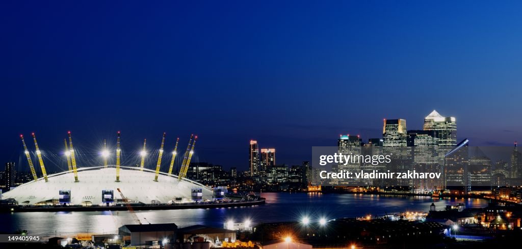 London skyline at twilight