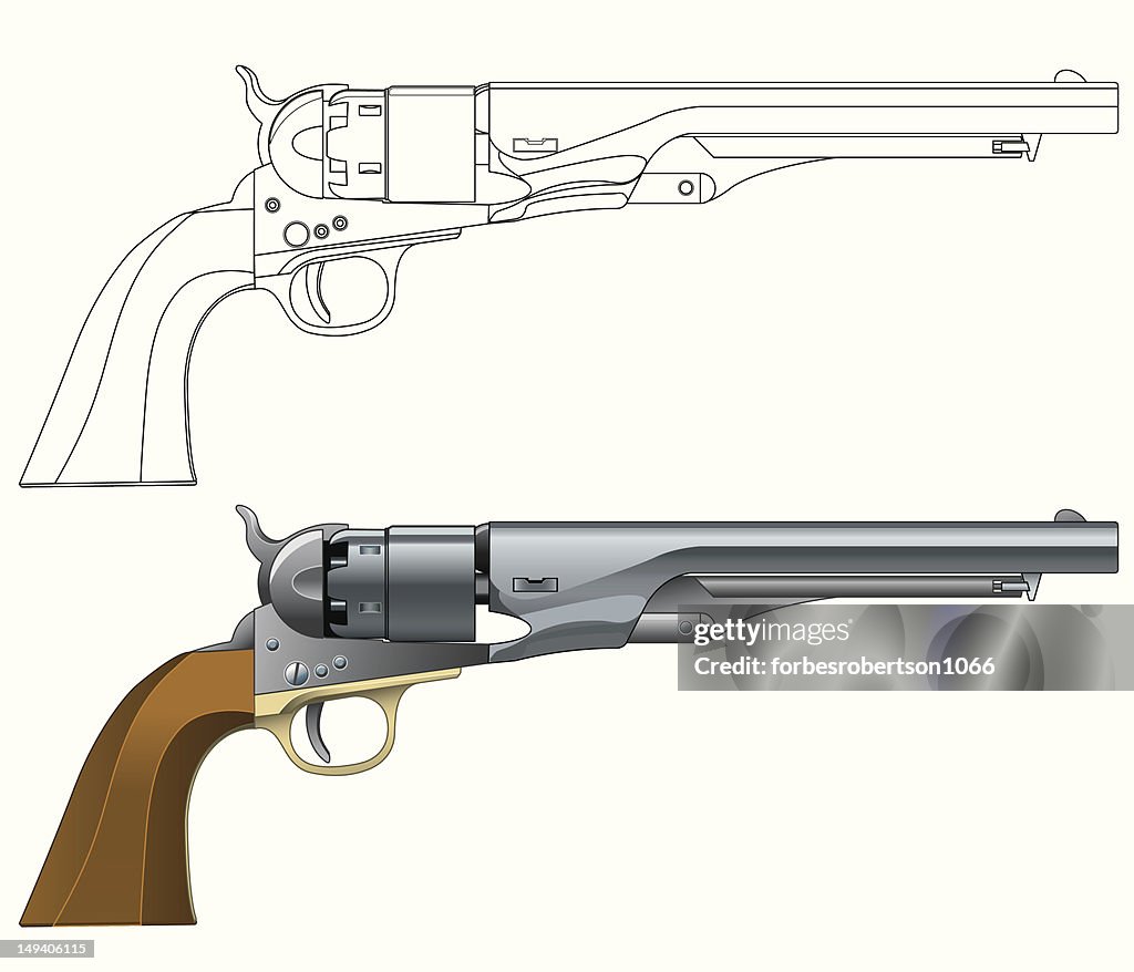 American 1860 Army Revolver