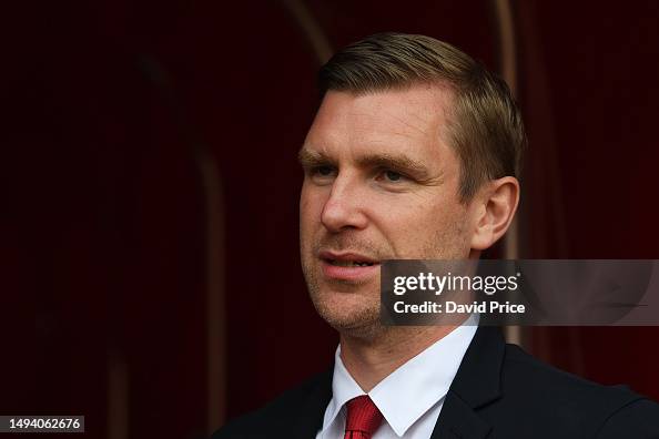 Arsenal Academy Director Per Mertesacker looks oduring the Premier