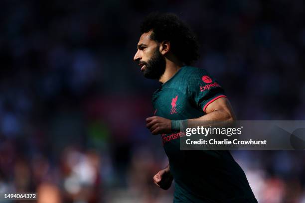 Mohamed Salah of Liverpool during the Premier League match between Southampton FC and Liverpool FC at Friends Provident St. Mary's Stadium on May 28,...