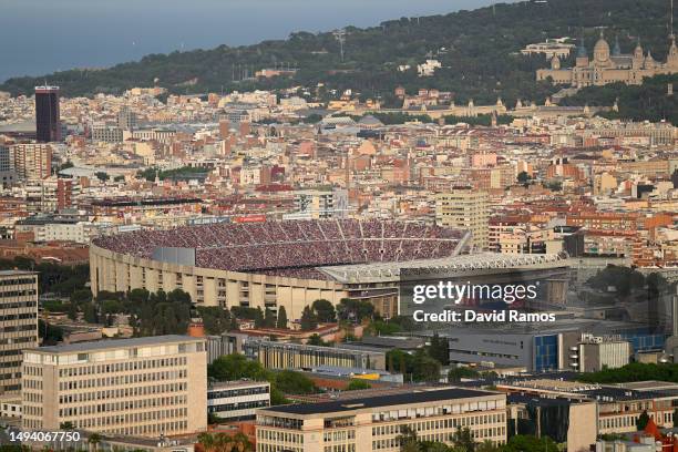 General view of Spotify Camp Nou stadium during the last game there before renovation during the LaLiga Santander match between FC Barcelona and RCD...