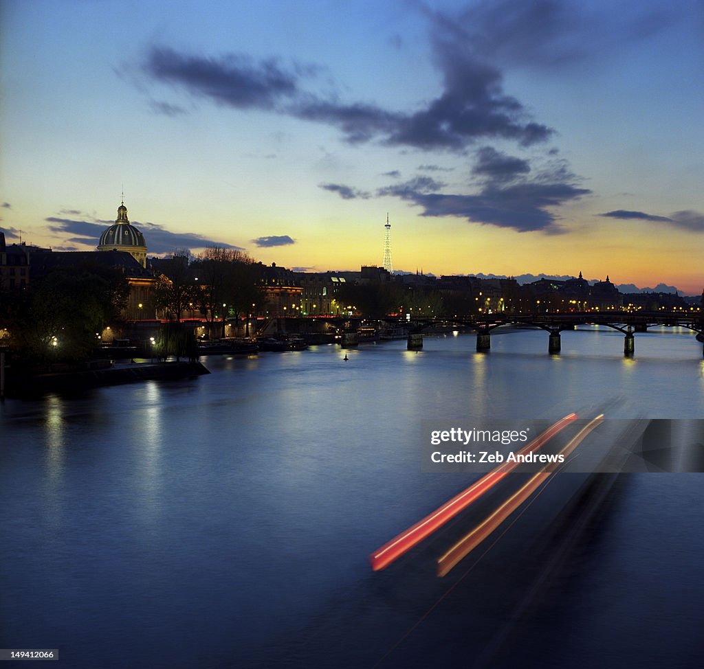 Sunset over Seine