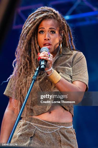 Kelis performs at Cross The Tracks Festival 2023 at Brockwell Park on May 28, 2023 in London, England.