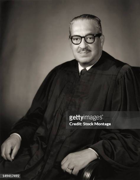 Portrait of American jurist and Supreme Court Justice Thurgood Marshall , 20th century.