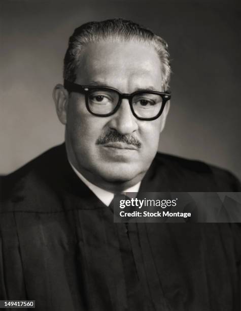 Portrait of American jurist and Supreme Court Justice Thurgood Marshall , 20th century.