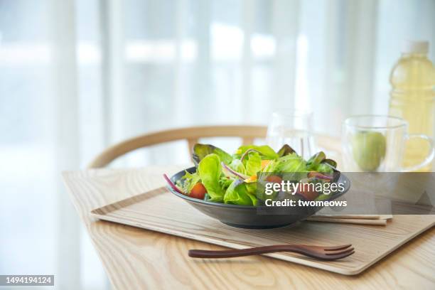 healthy eating vegan food lifestyle image. - salad bowl stock pictures, royalty-free photos & images