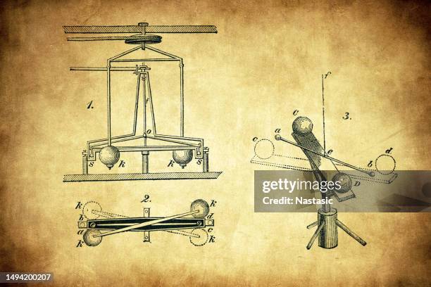 cavendish experiment - physics diagram stock illustrations