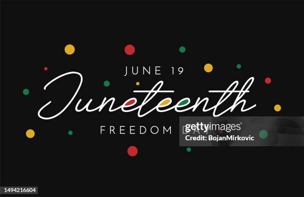 juneteenth poster, background, freedom day, june 19. vector - black civil rights stock illustrations