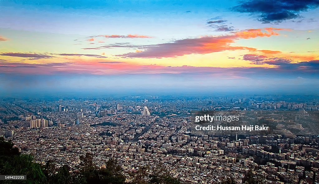 Aerial view of Syria