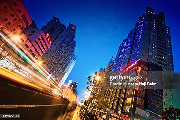 city life - changsha stock pictures, royalty-free photos & images