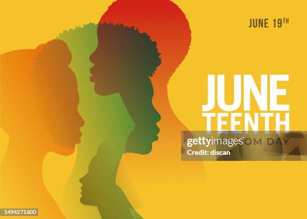 juneteenth independence day. - free-vector-image stock-grafiken, -clipart, -cartoons und -symbole