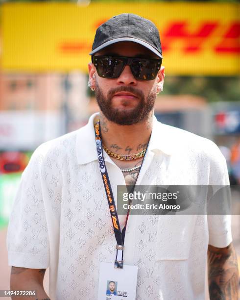 Neymar is seen during the F1 Grand Prix of Monaco at Circuit de Monaco on May 28, 2023 in Monte-Carlo, Monaco.
