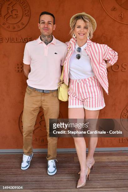 France Pierron and Amaury attend the 2023 French Open at Roland Garros on May 29, 2023 in Paris, France.
