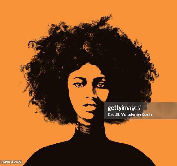 portrait of a young woman  of african type falashi - ethiopian models women stock illustrations