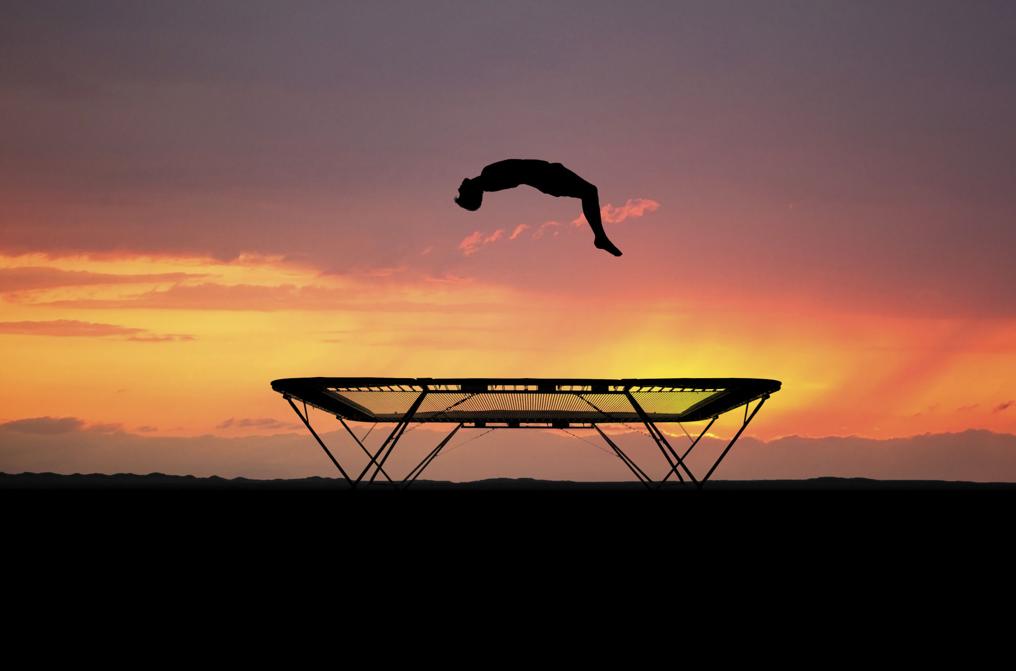 trampoline silhouette trampoline silhouette