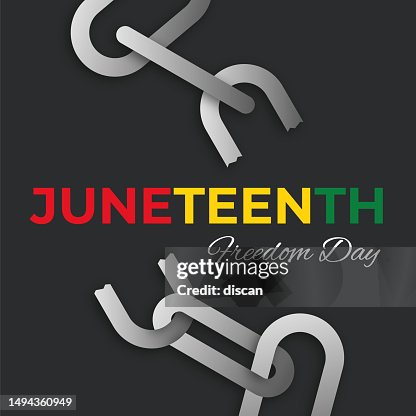Juneteenth freedom breaking chains concept. Juneteenth freedom breaking chains concept.