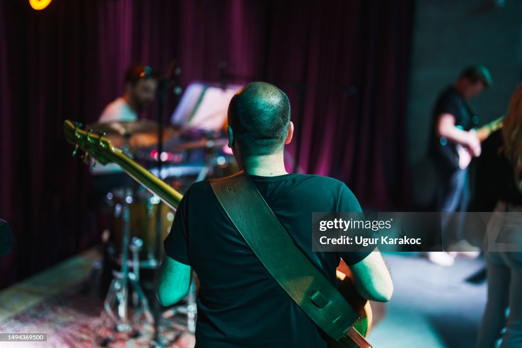 Musicians on stage