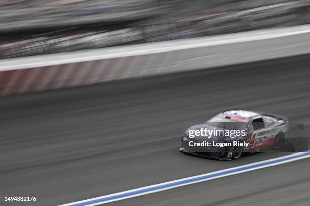 William Byron, driver of the Liberty University Patriotic Chevrolet, drives during the NASCAR Cup Series Coca-Cola 600 at Charlotte Motor Speedway on...